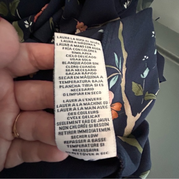 Nanette Lepore blue floral high-low sleeveless maxi dress Size 8 - Picture 10 of 12